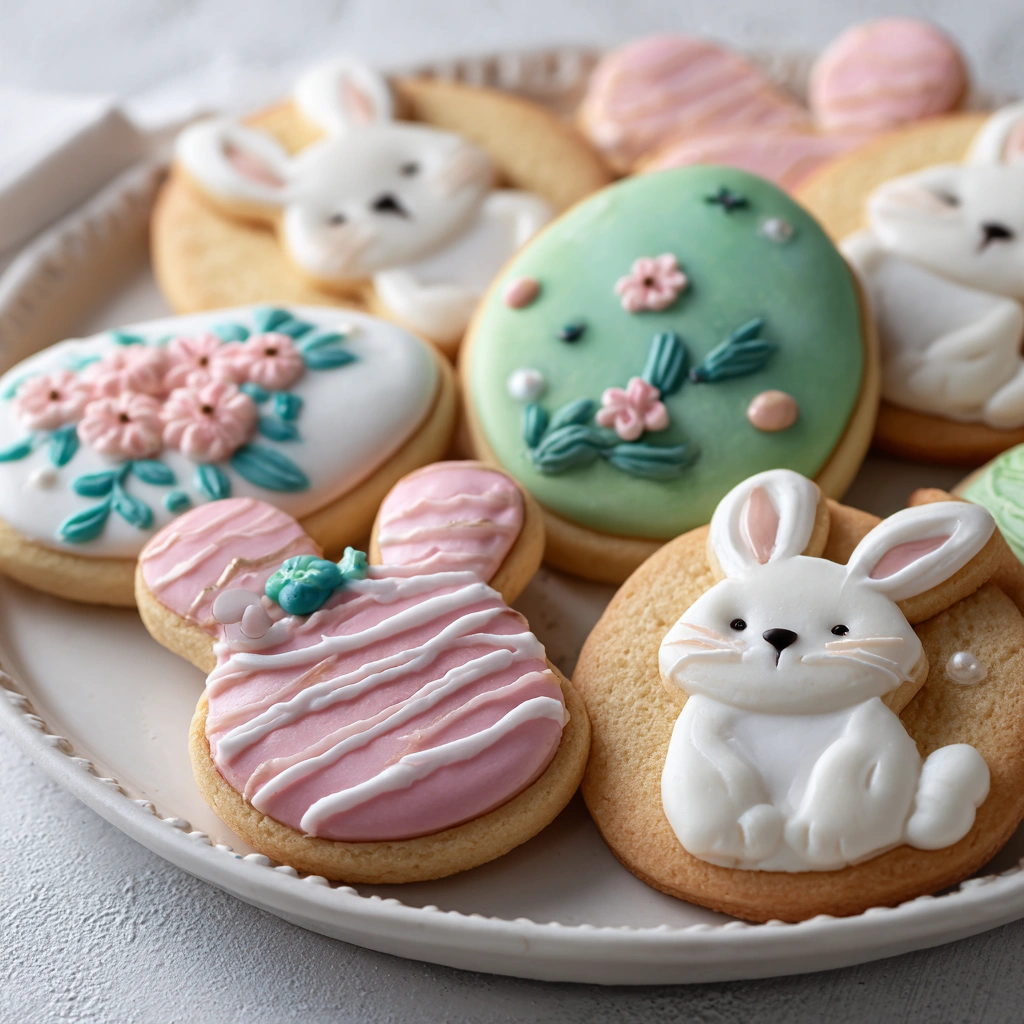 Easter Sugar Cookies with Bunny &amp; Egg Designs Delight Everyone!