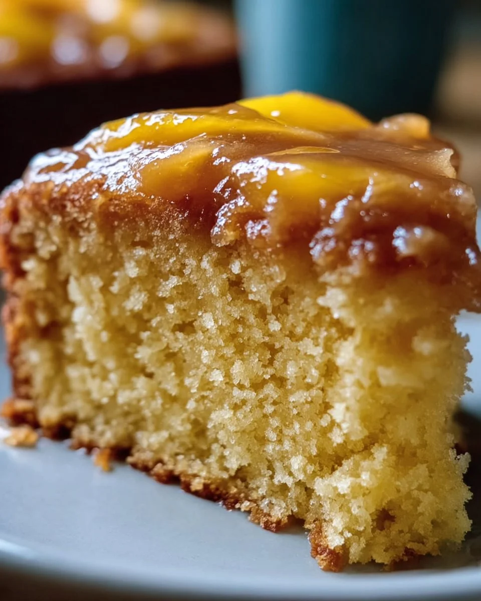 Brown Sugar Peach Cake