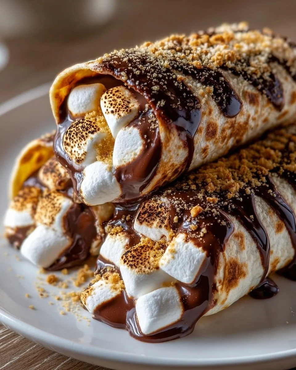 Decadent Chocolate S’Mores Roll-Ups