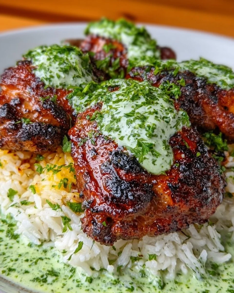 Savory Peruvian Chicken and Rice Recipe with Easy Green Sauce