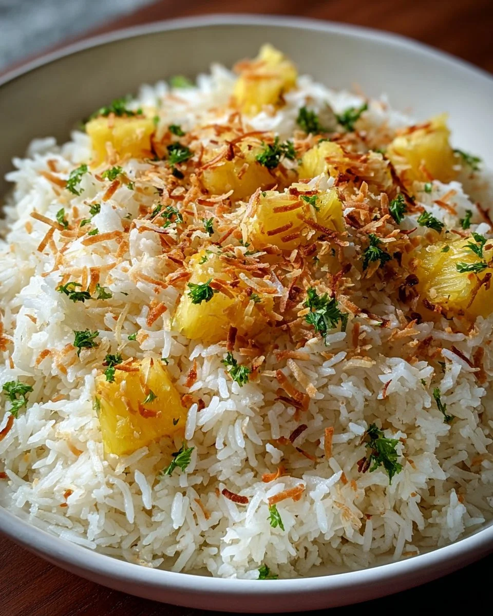 Creamy Coconut Pineapple Rice