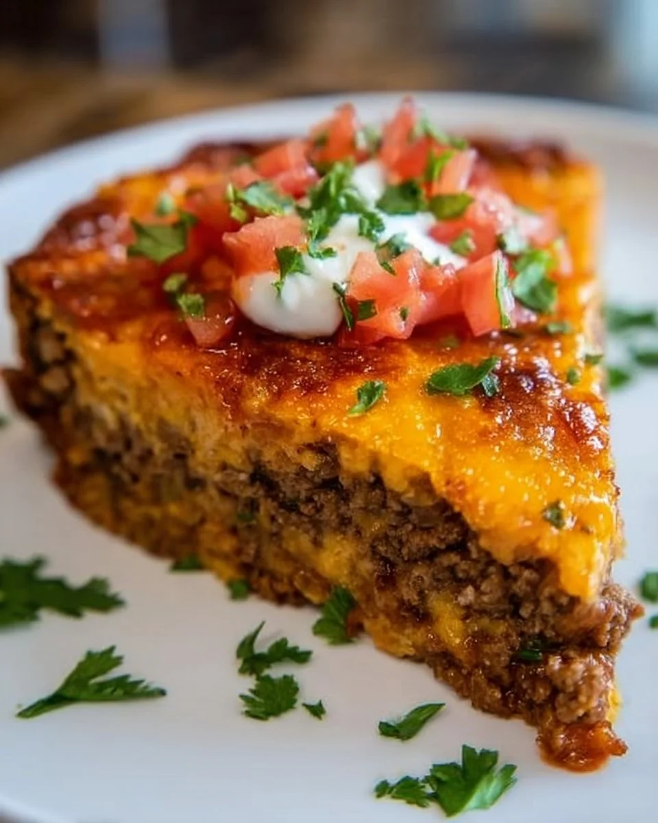 Crustless Taco Pie (Keto Taco Pie + Low Carb, Gluten Free)
