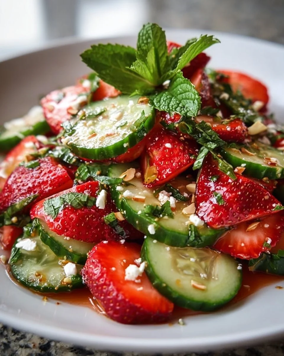 Cucumber Strawberry Salad