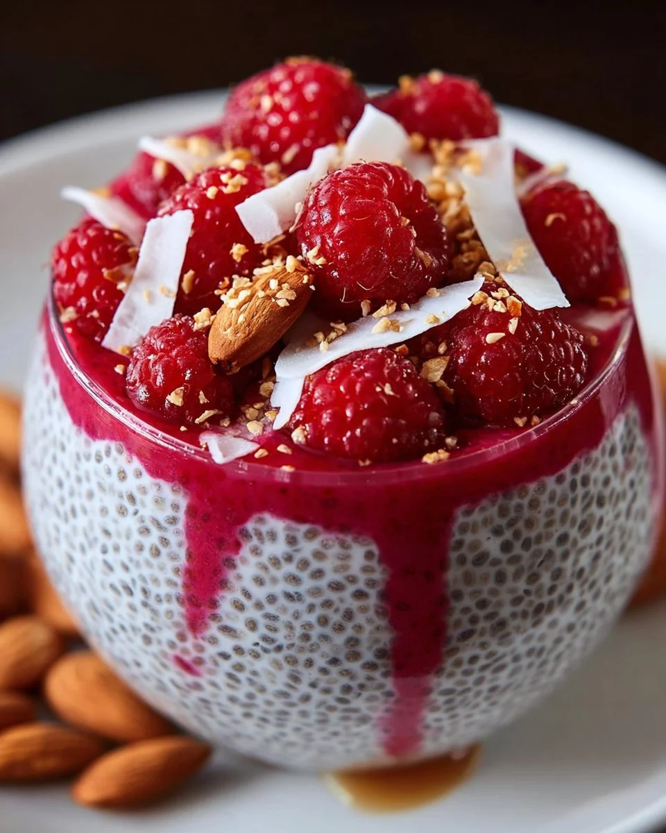 Delightful Raspberry Chia Pudding