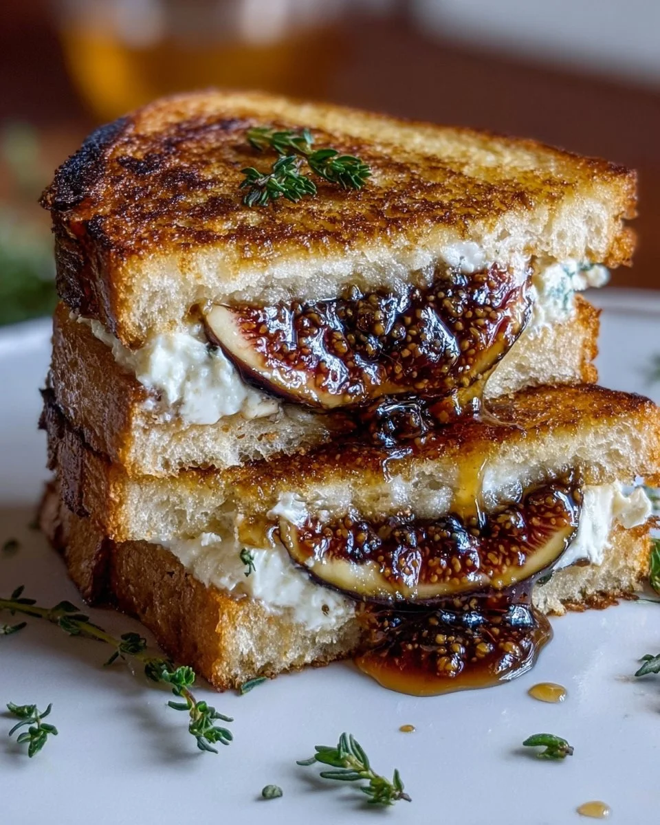 Grilled Fig Jam Sandwich Melt