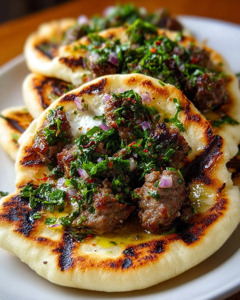 Grilled Lamb Pita Arayes