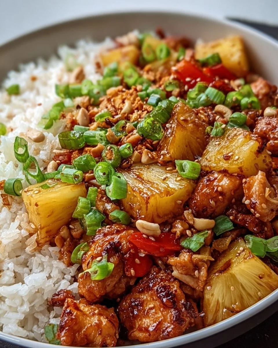 Hawaiian Pineapple Chicken Fried