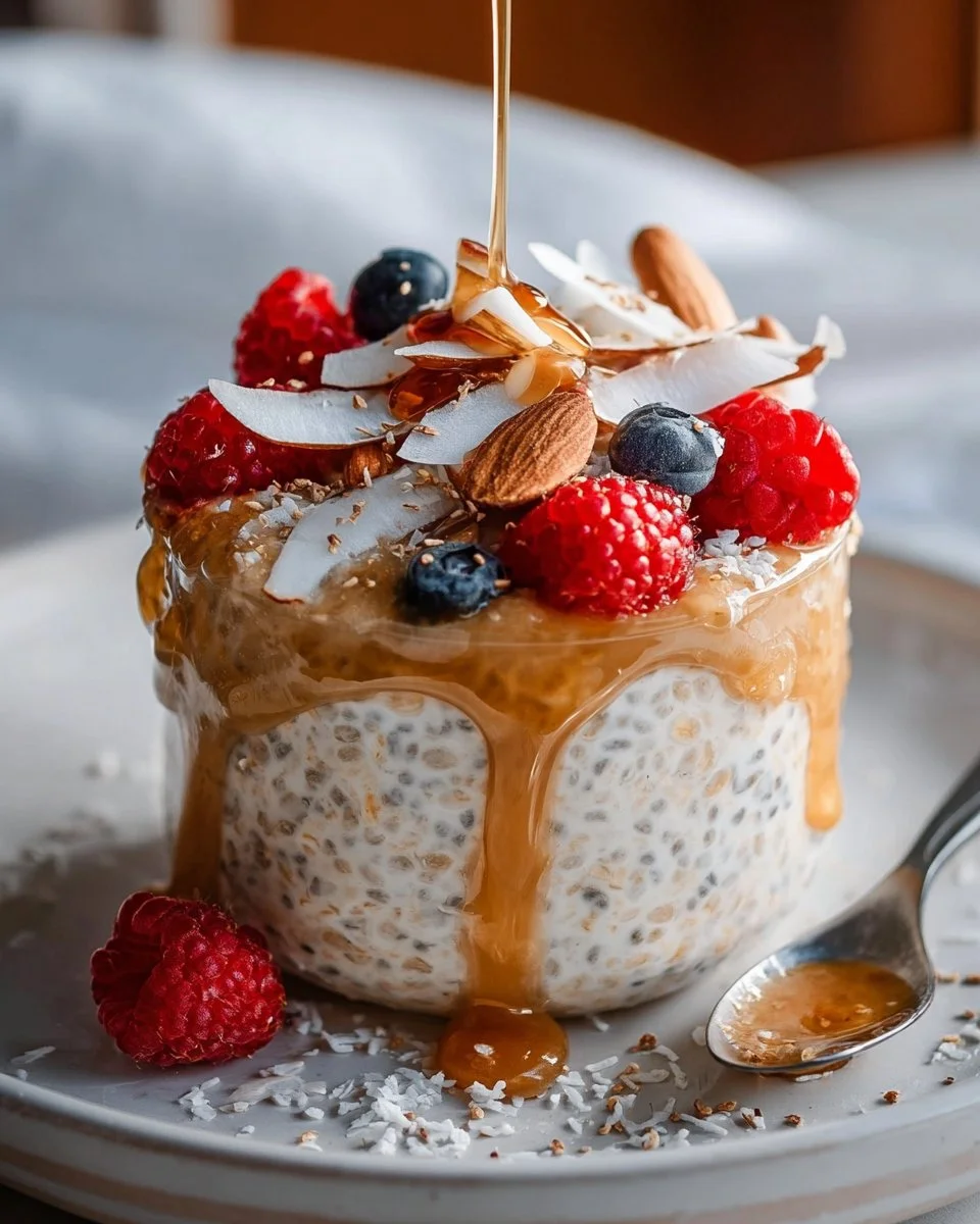 Healthy Coconut Cream Overnight Oats