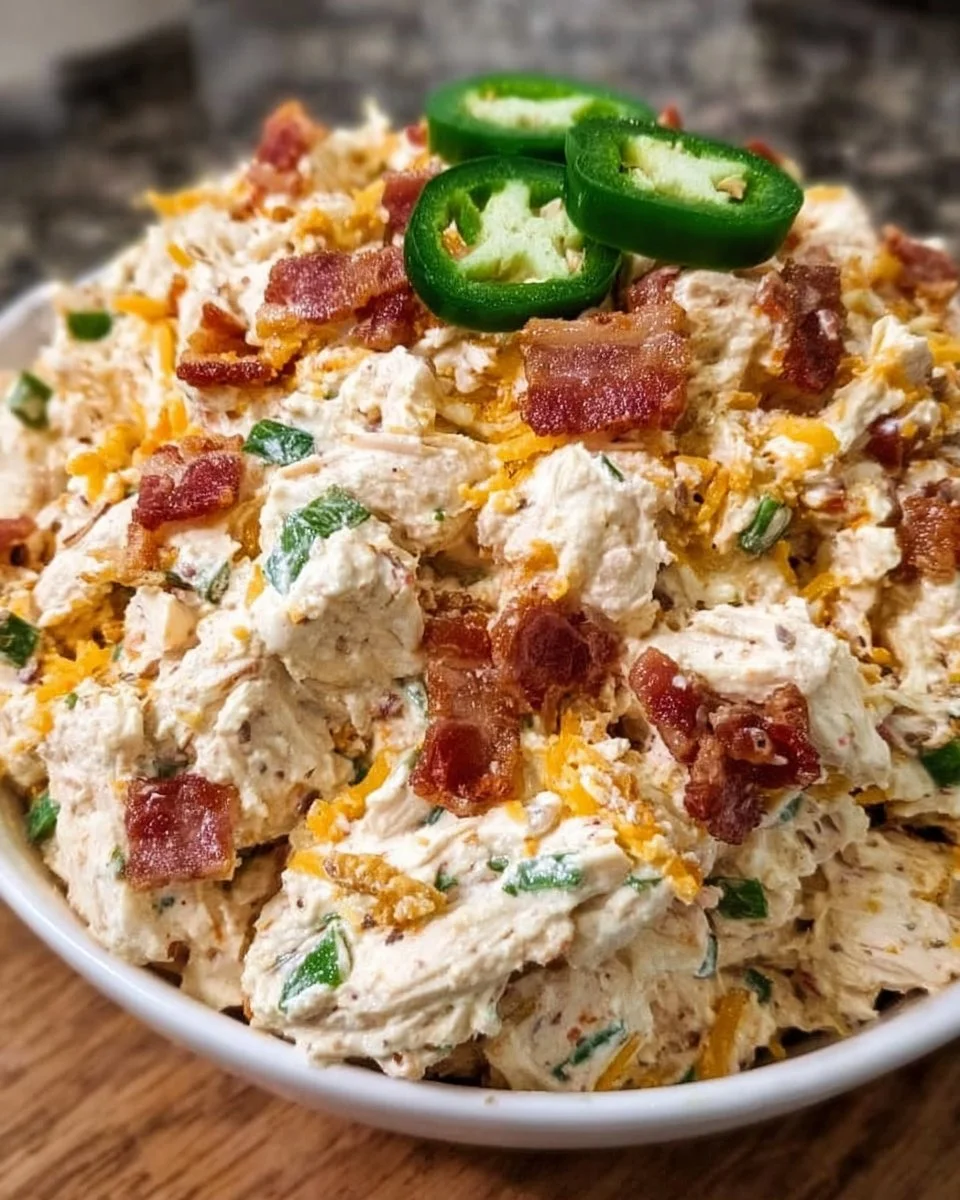 Jalapeno Popper Keto Chicken Salad