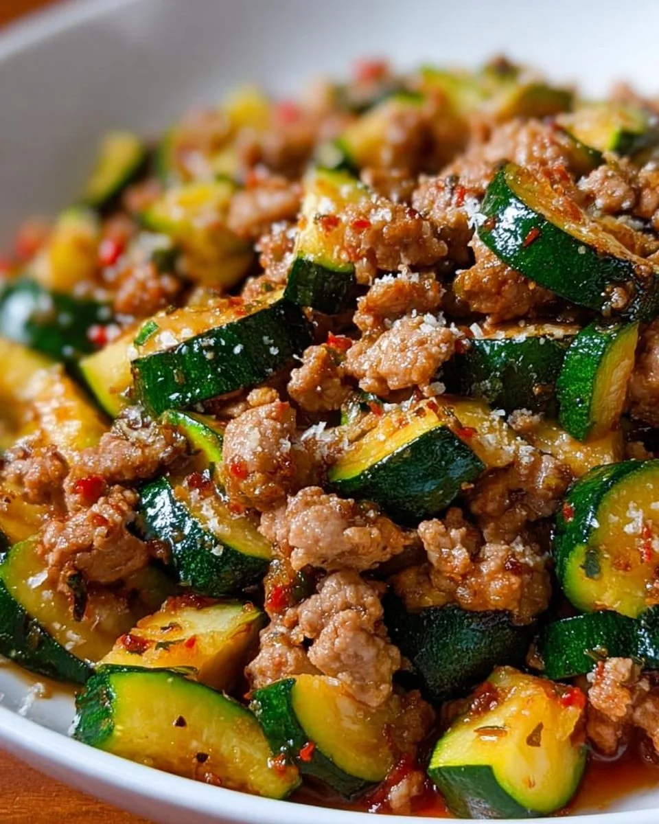 Low Carb Turkey Zucchini Skillet