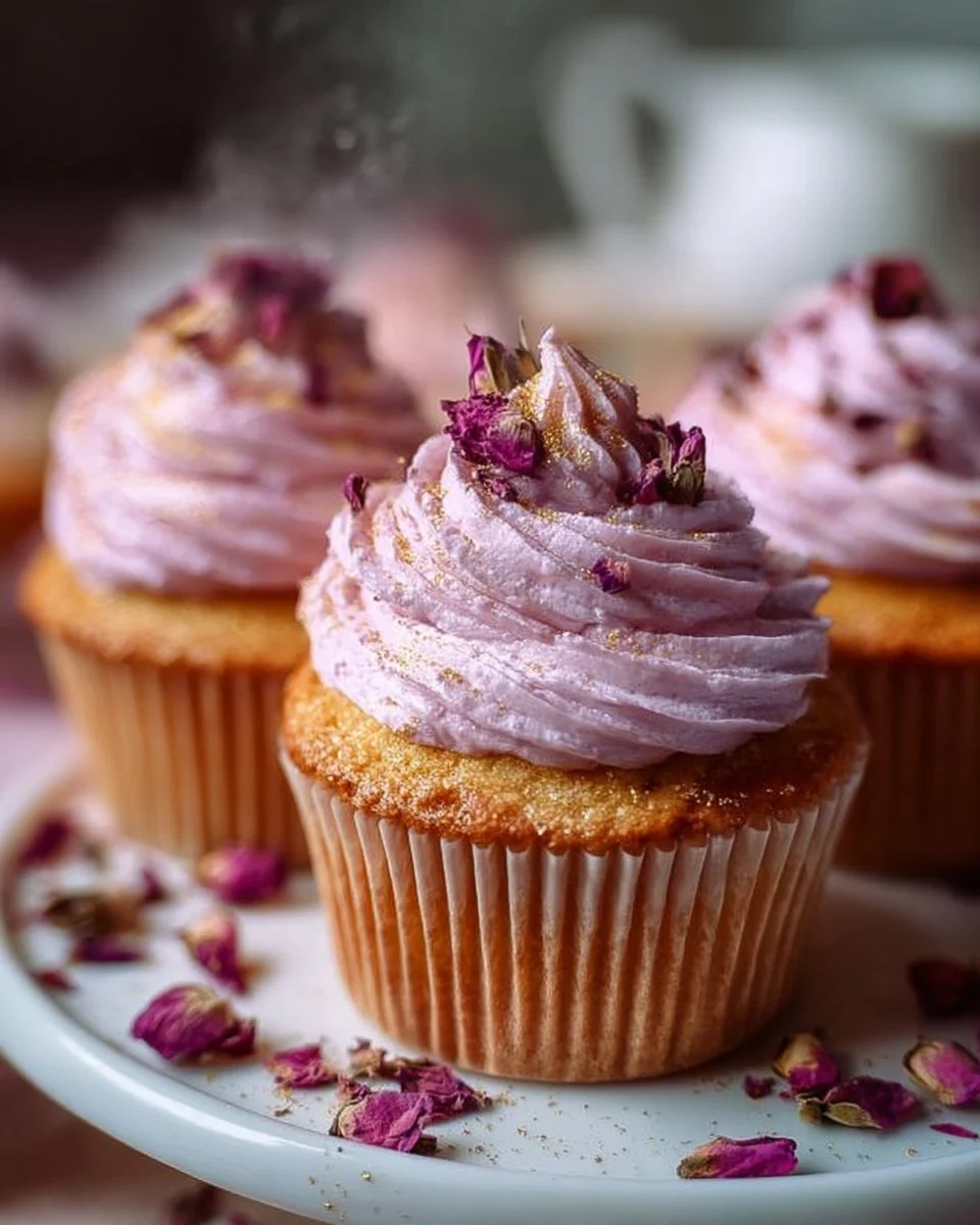 Magical Rosewater Cupcakes
