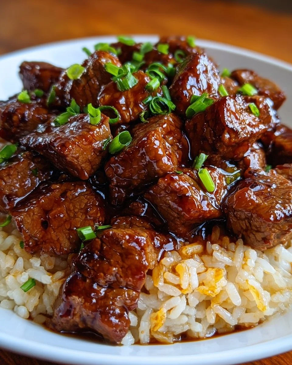 One-Skillet Creamy Honey BBQ Steak Rice