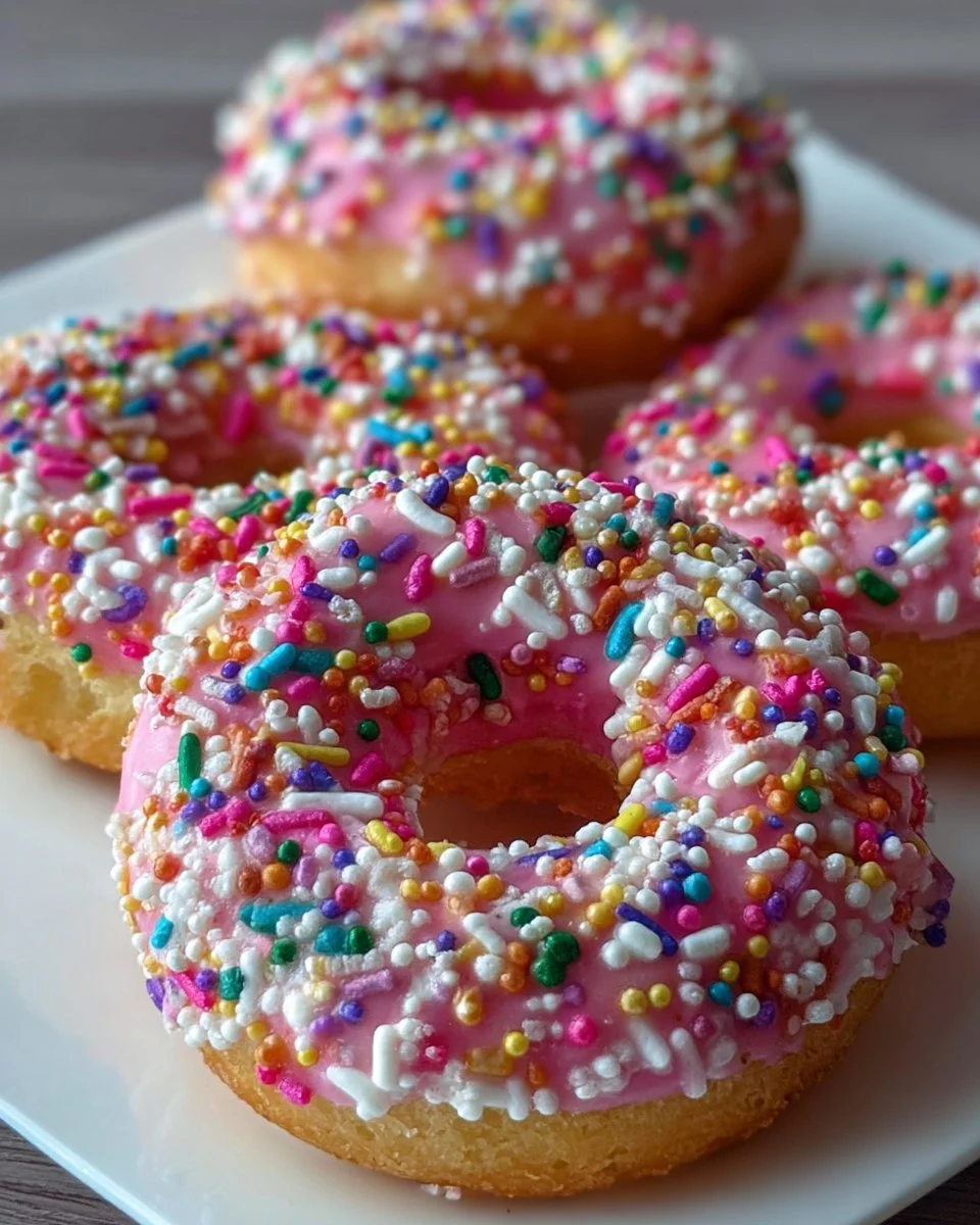 Rainbow Sprinkle Protein Bagels
