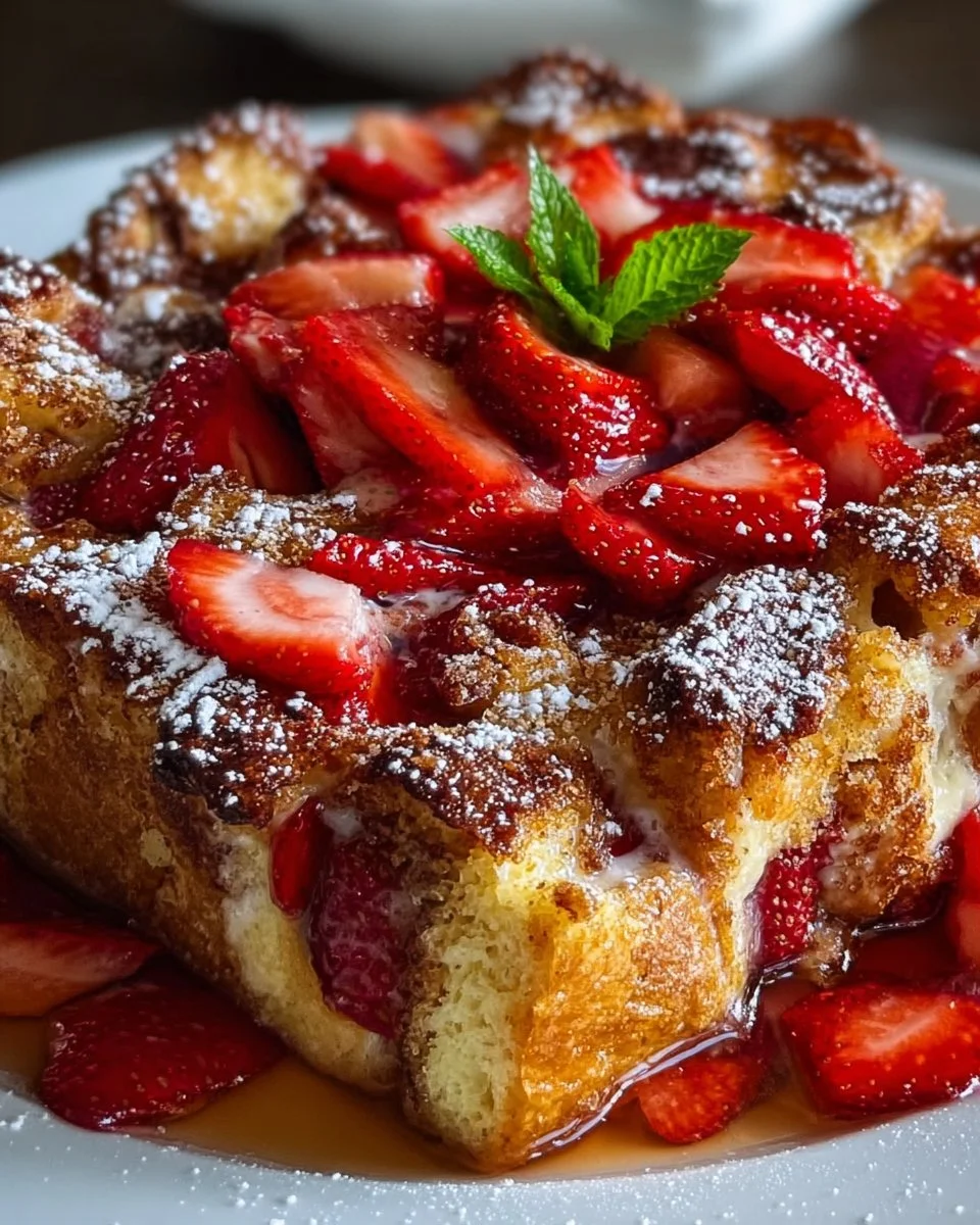 Strawberry French Toast Casserole