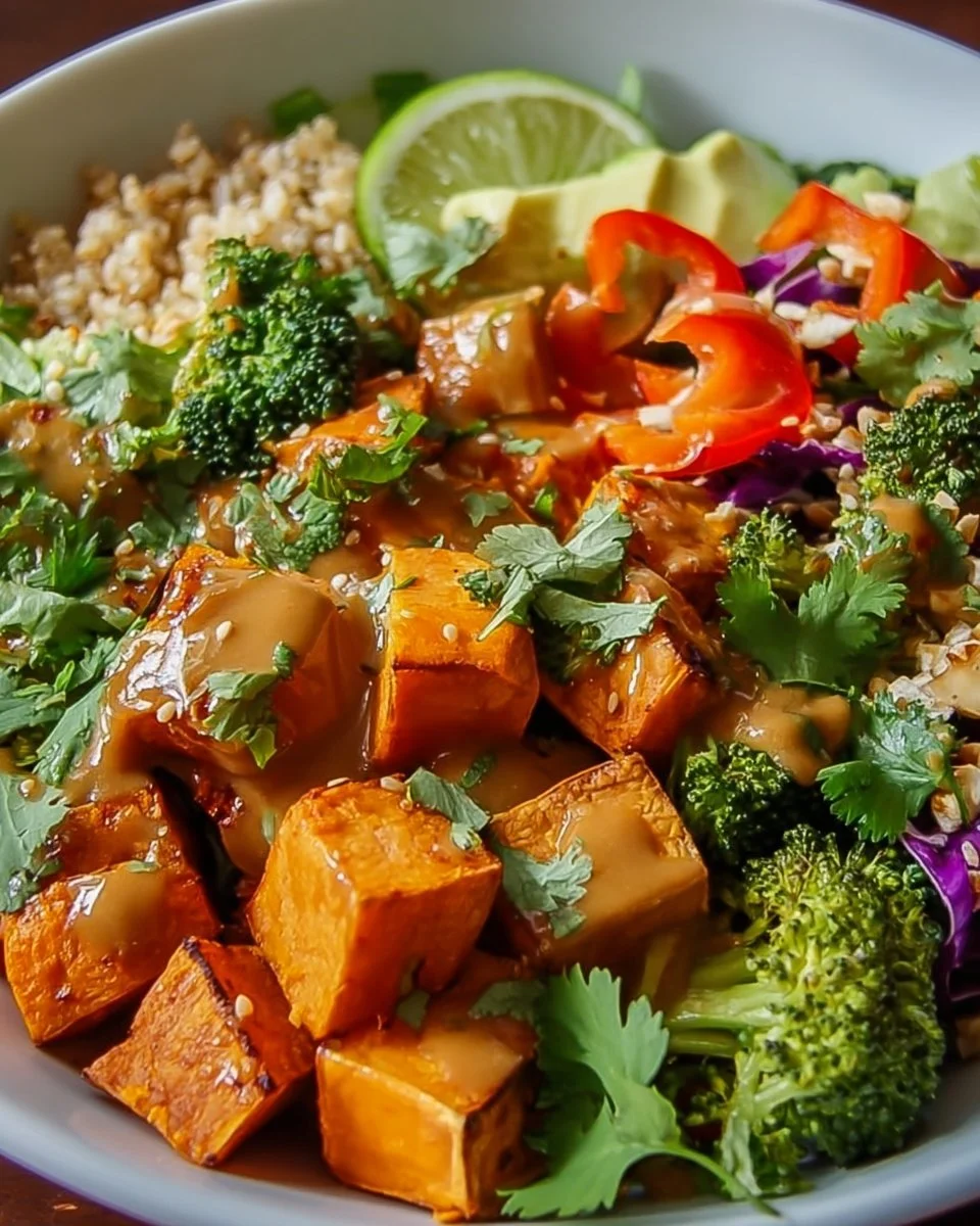 Thai Peanut Sweet Potato Bowl
