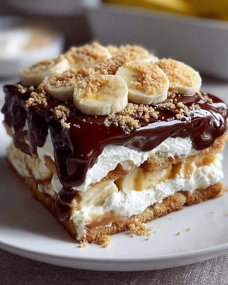 Banana Pudding Eclair Cake