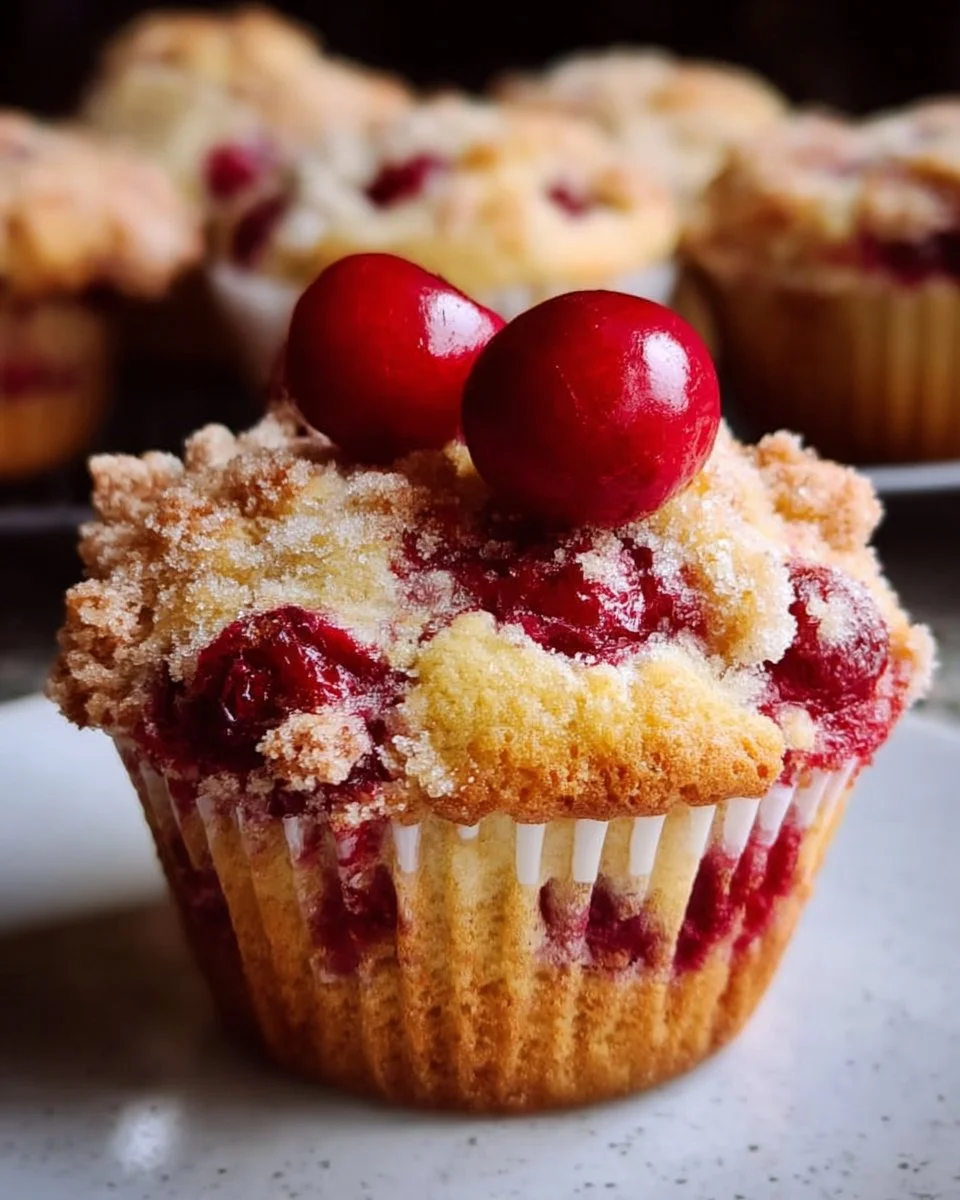 Cherry Cobbler Muffins