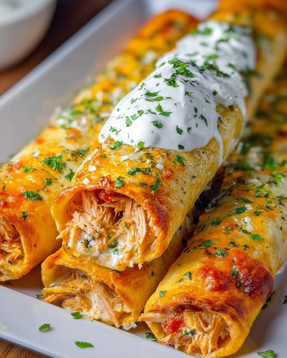 Creamy Chicken Taquitos