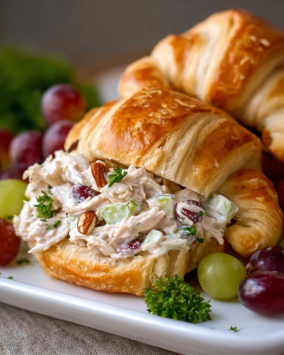 Crispy Easter Chicken Salad Crescent Rolls
