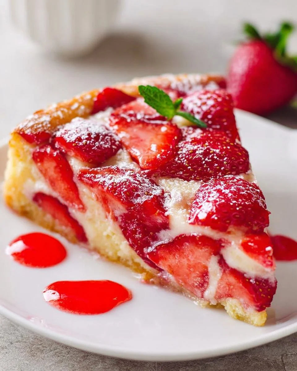 Crustless Strawberry Pie