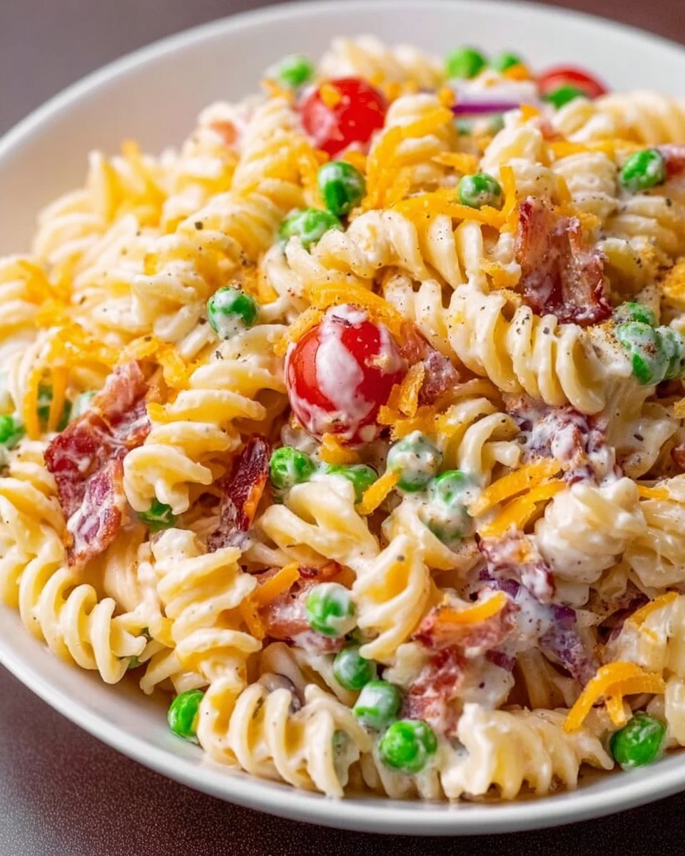 Easy Bacon Ranch Pasta Salad