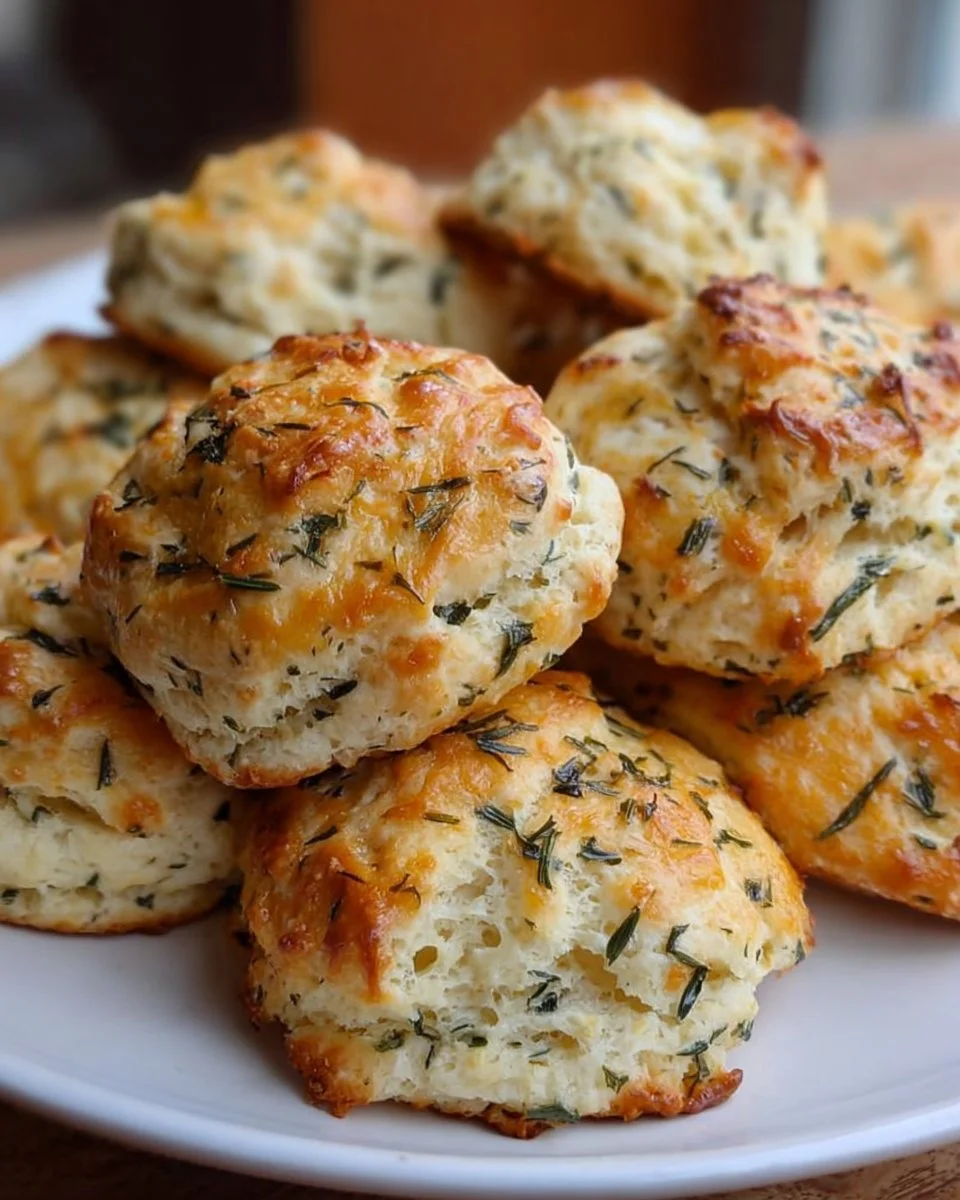 Garlic and Herb Sourdough Biscuits