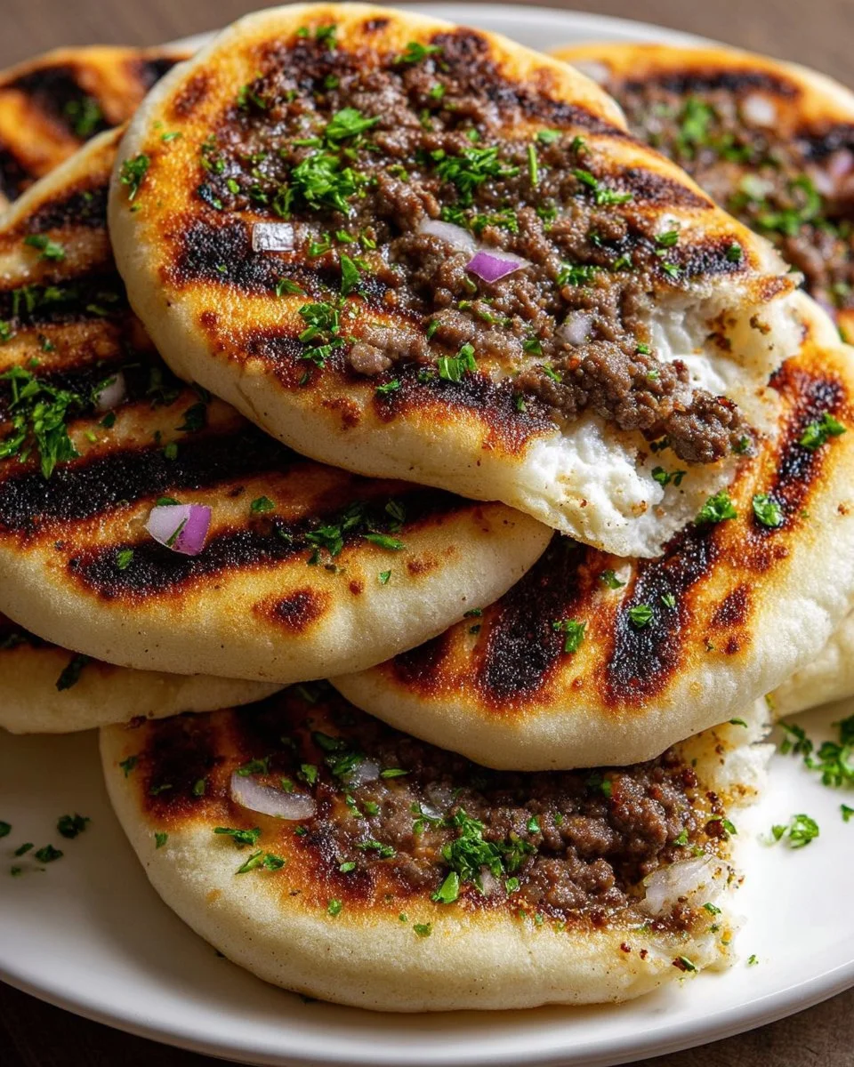 Grilled Lamb Pita Arayes