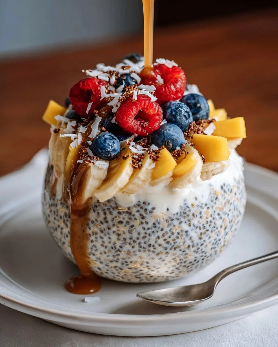 Healthy Coconut Cream Overnight Oats