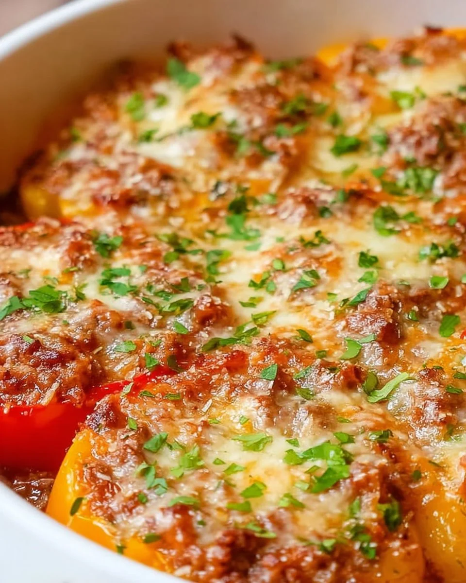 Healthy Unstuffed Peppers