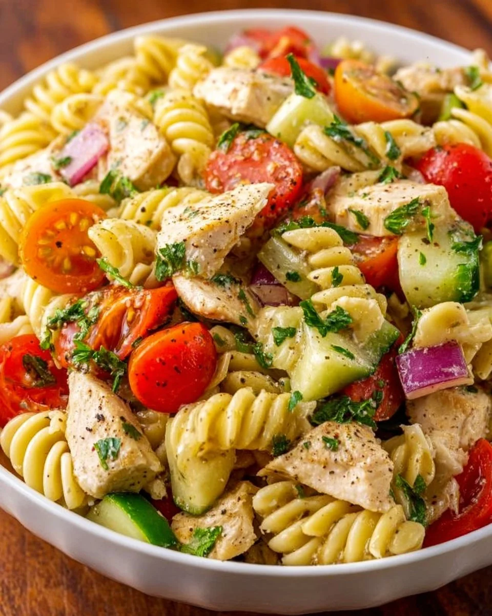 Italian Chicken and Pasta Salad