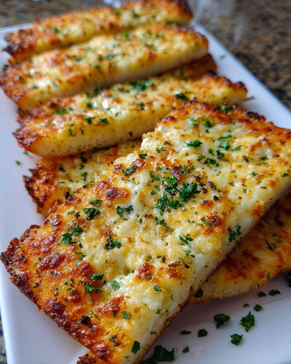 Keto Garlic Breadsticks