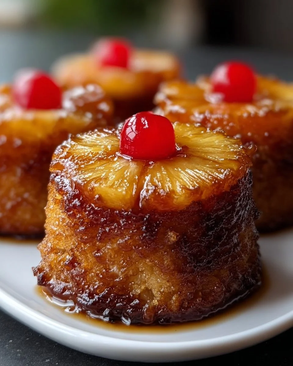 Mini Pineapple Upside Down Cake