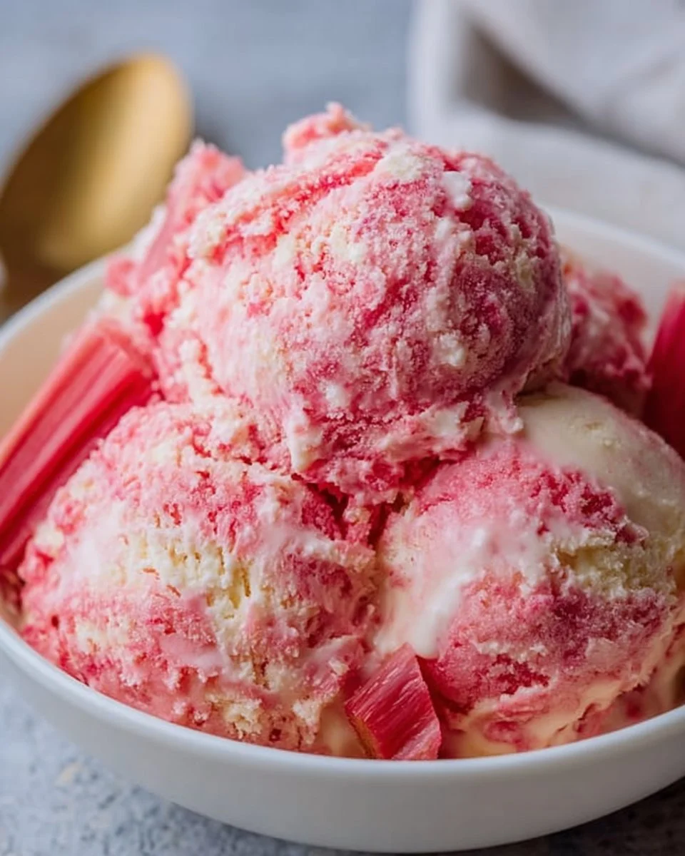Rhubarb Ice Cream