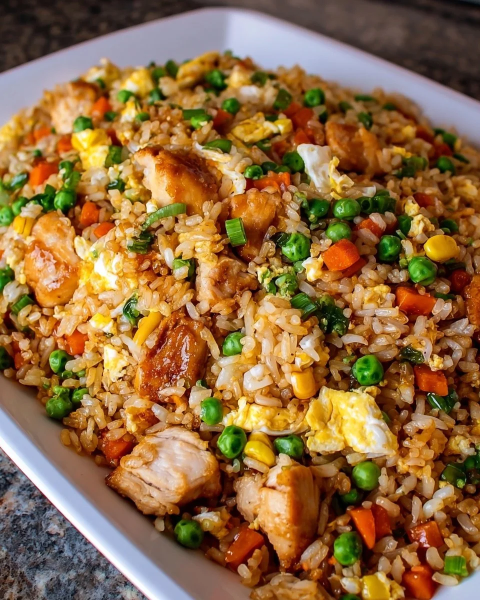 Sheet Pan Chicken Fried Rice