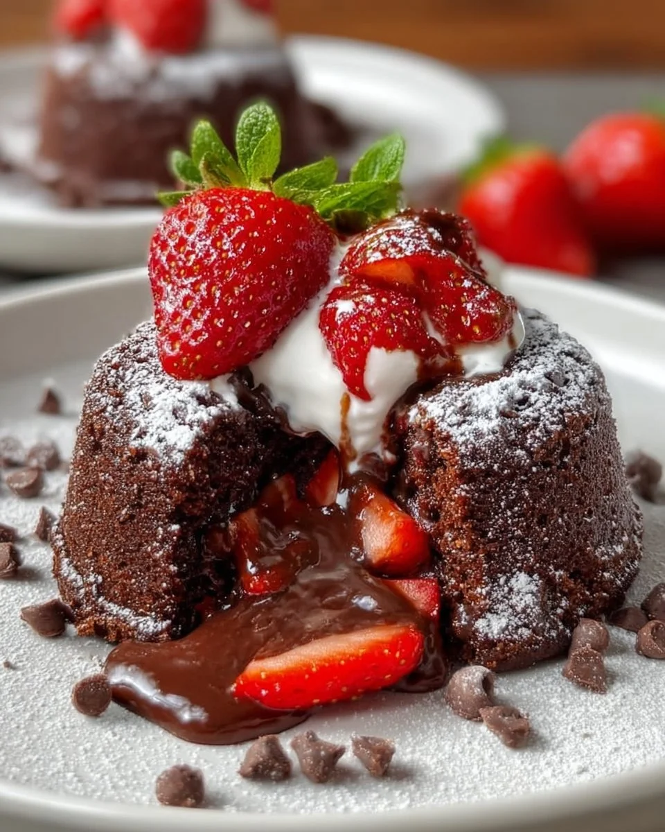 Strawberry Chocolate Shell Cake