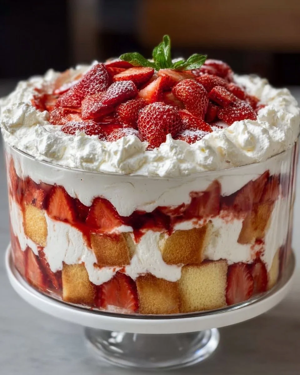Strawberry Shortcake Trifle