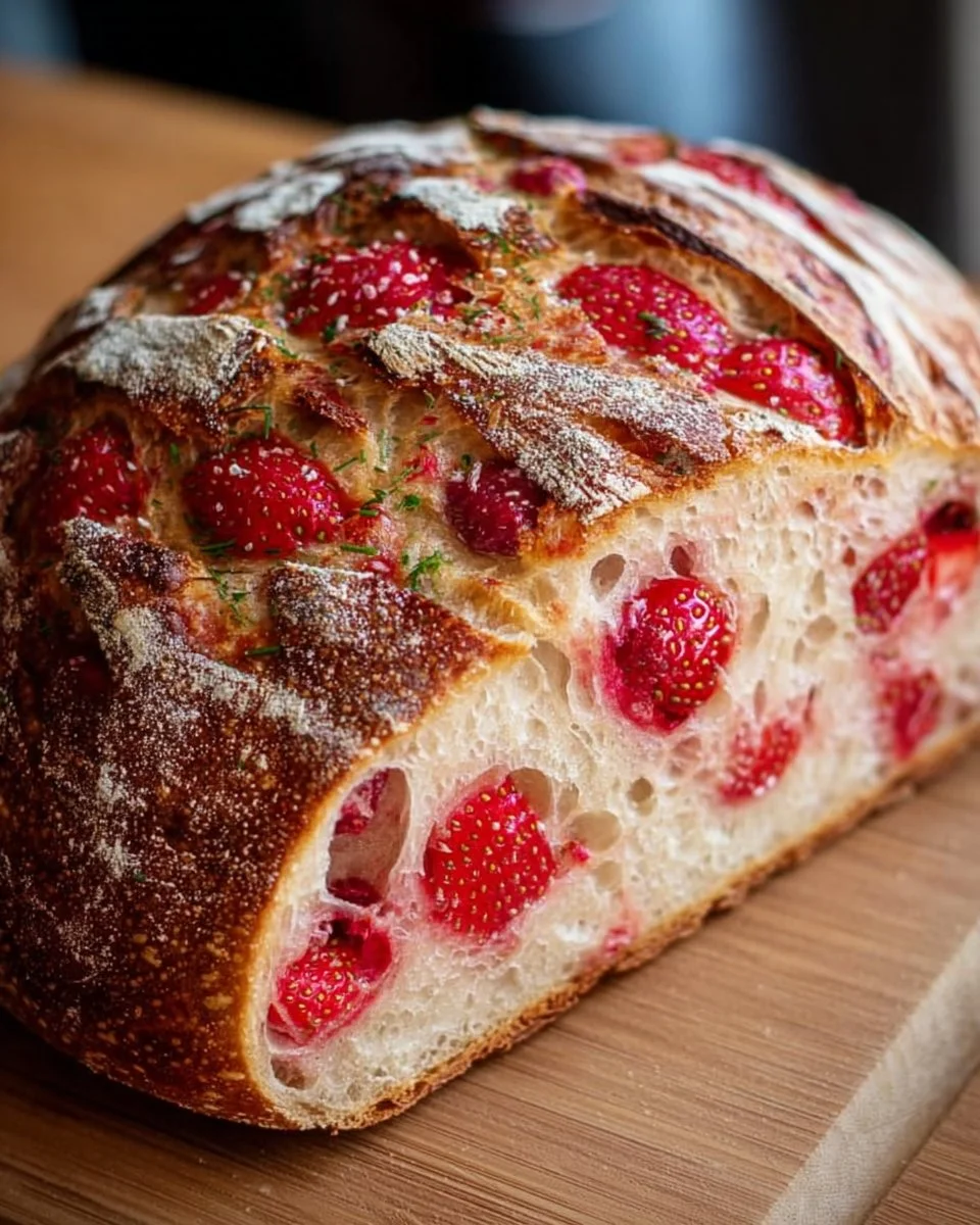 Strawberry Sourdough Bread