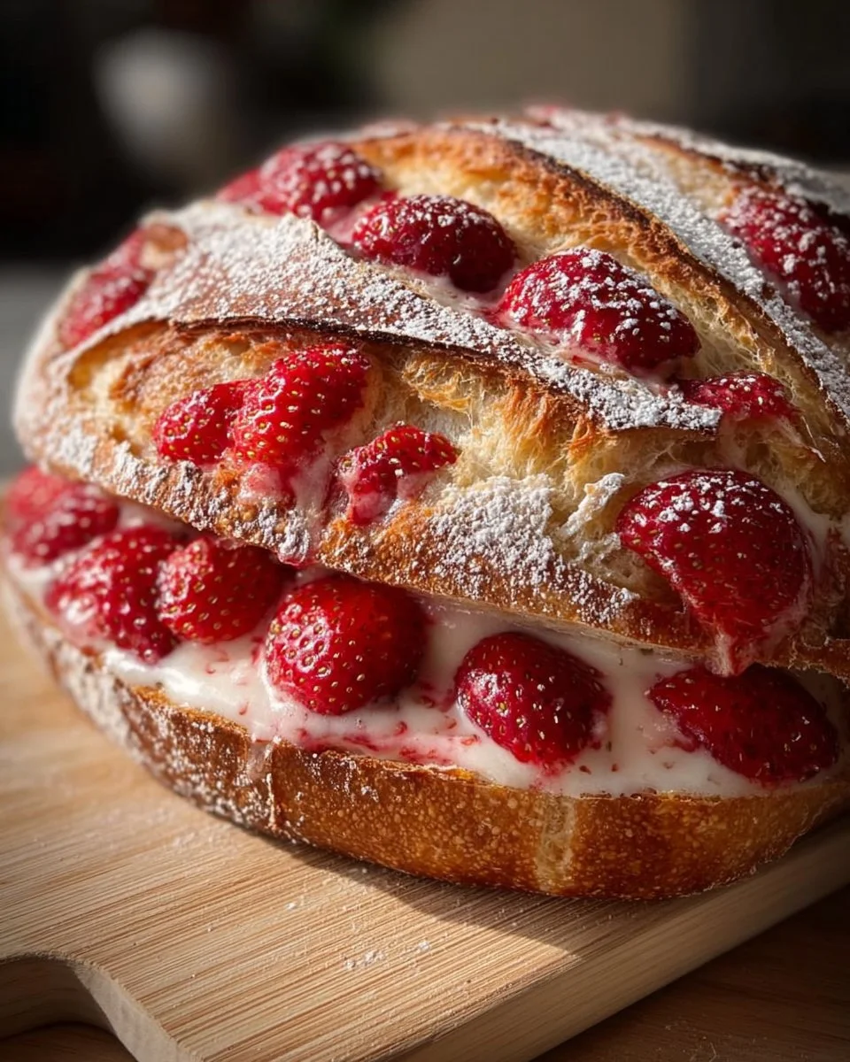 Strawberry Sourdough Bread