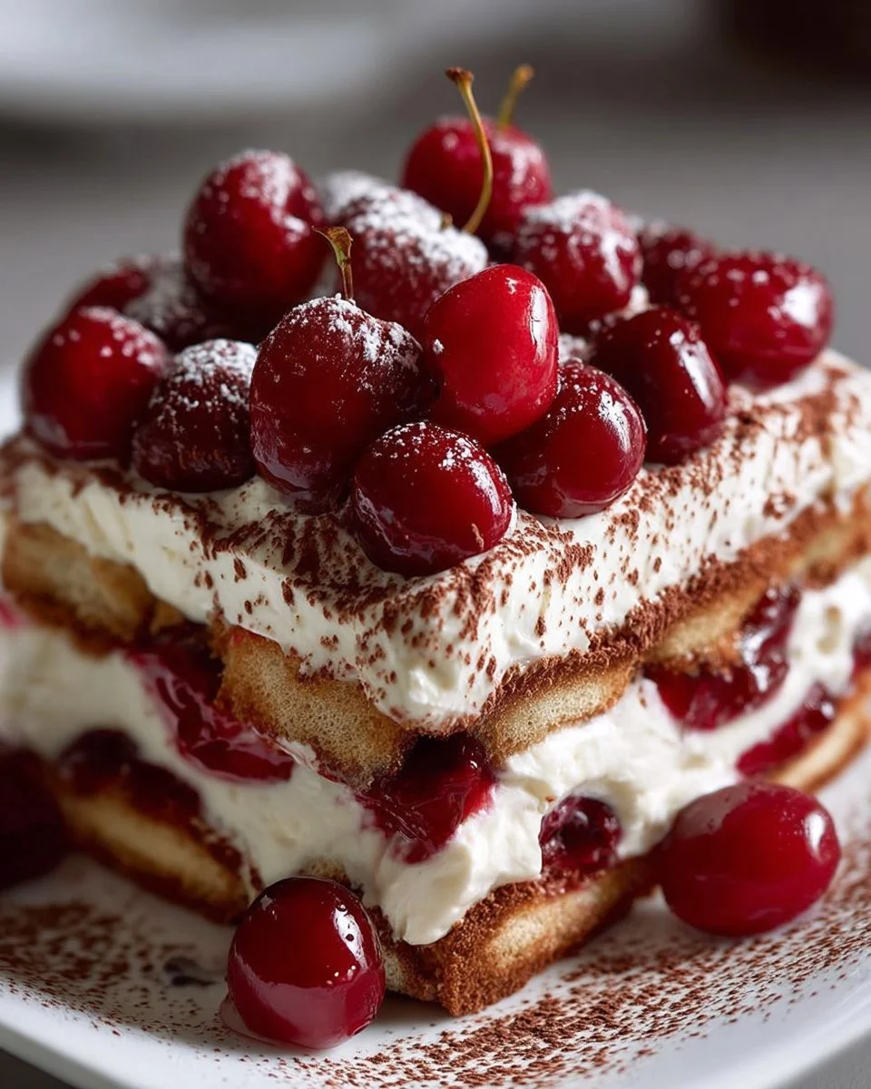 Cherry Amaretto Tiramisu