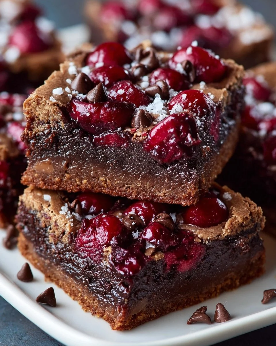 Chocolate Cherry Dessert Squares