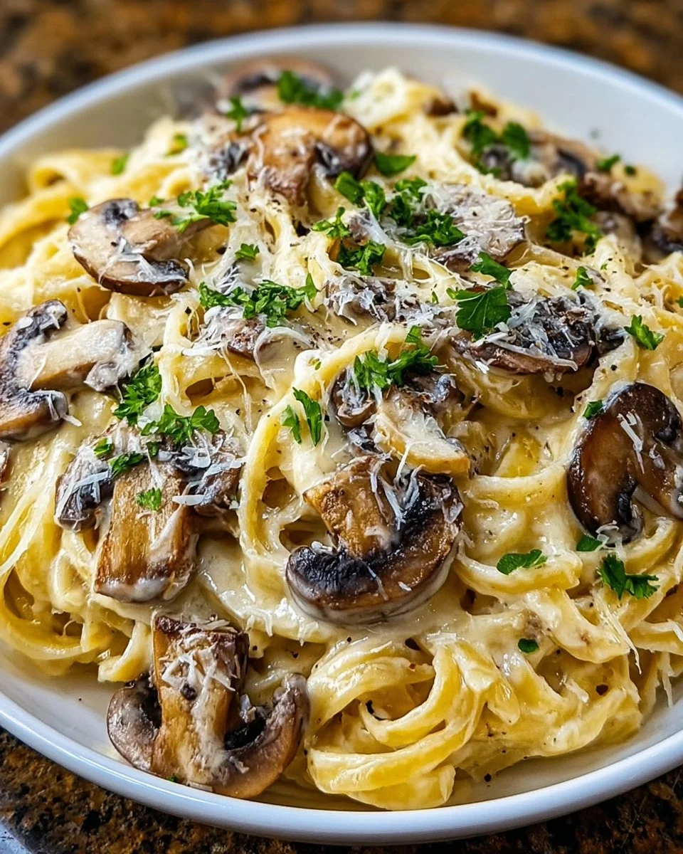 Creamy Mushroom Gruyere Pasta