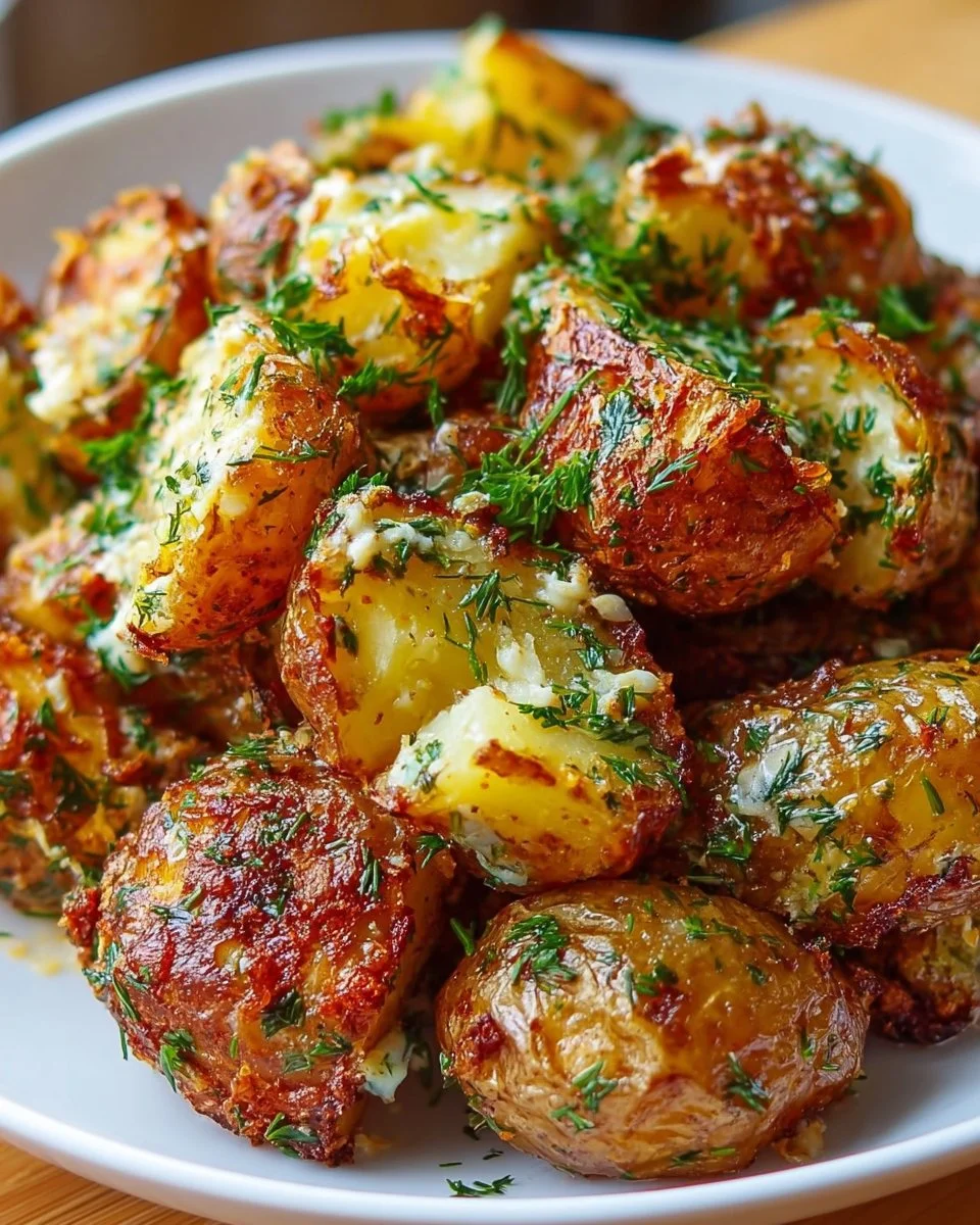 Crispy Smashed Potato Salad