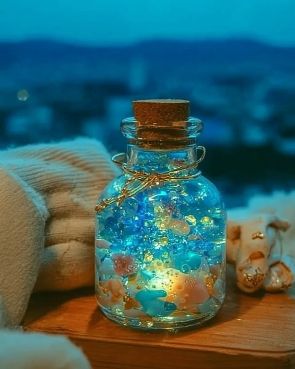 DIY Glittery Ocean in a Bottle: Mesmerizing Calming Craft!