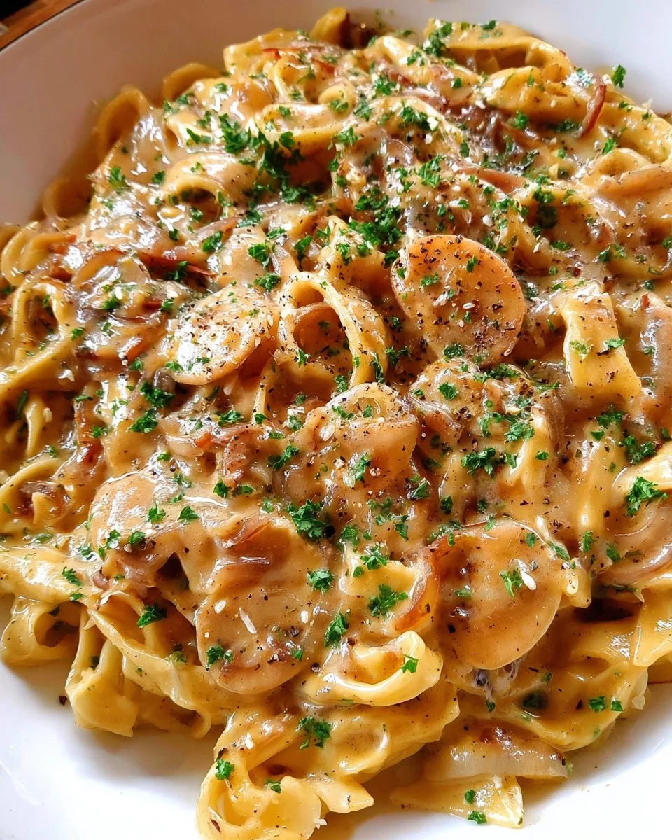 Easy French Onion Pasta