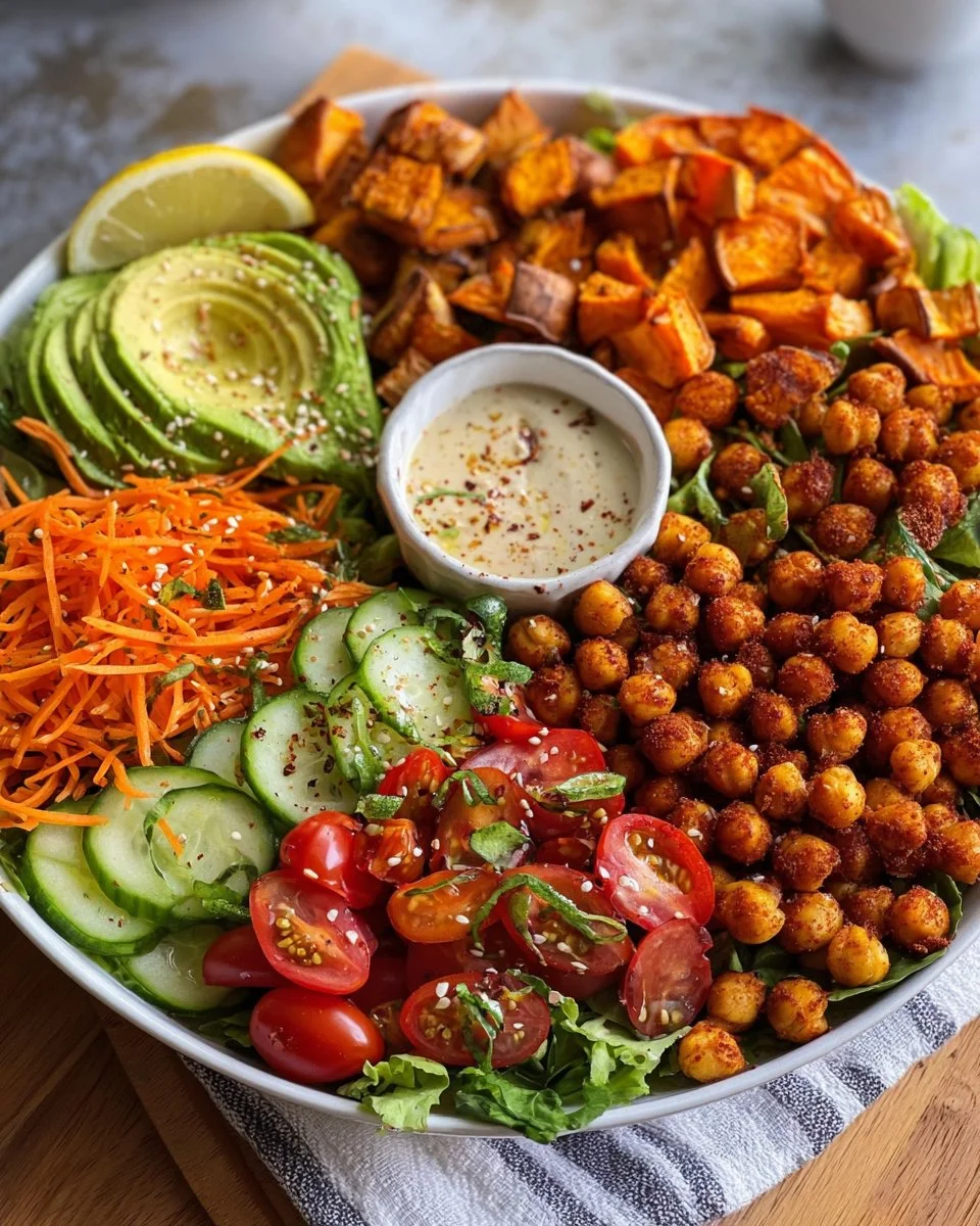 Roasted Chickpea Salad Bowl