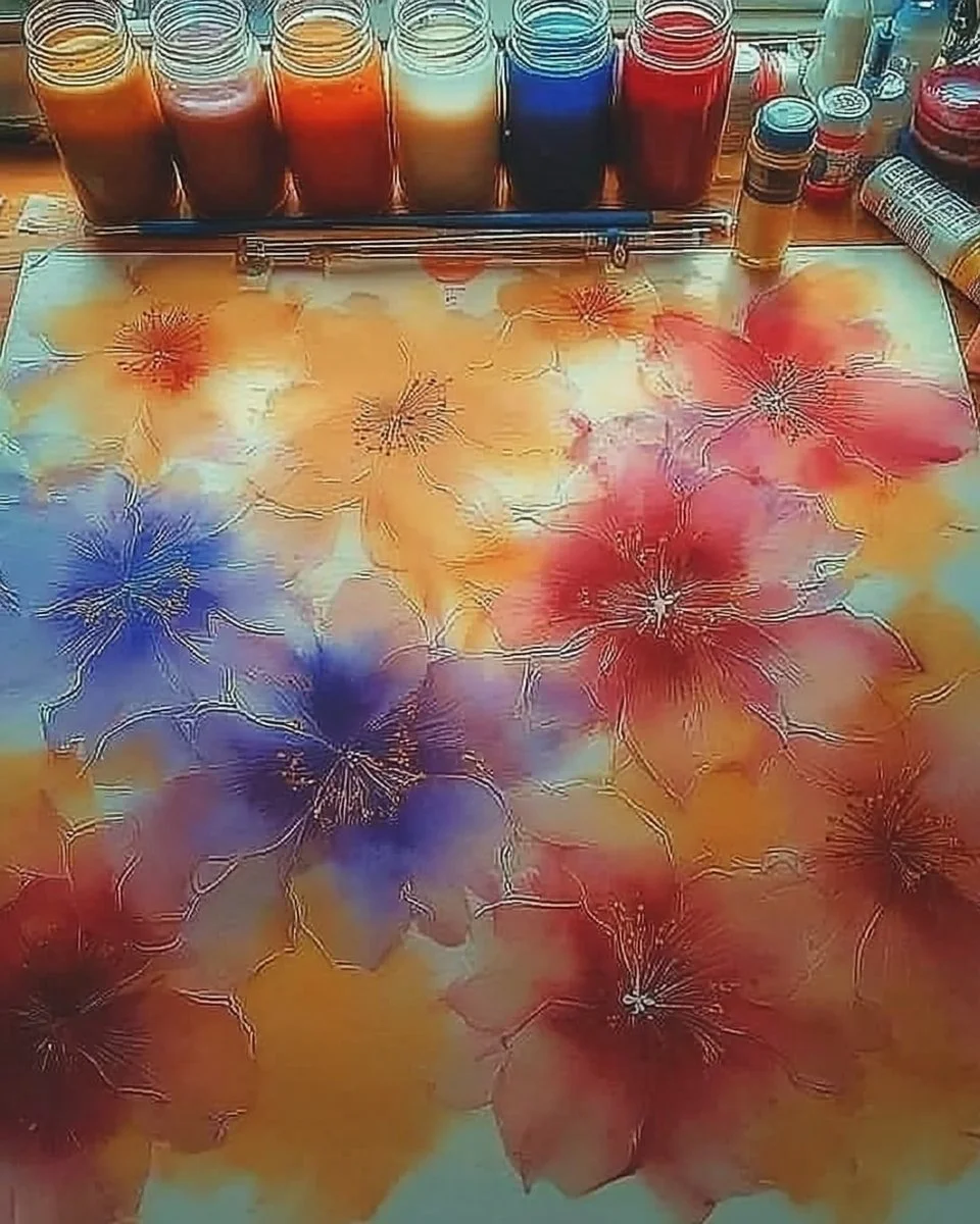 Sugar Water Painting for Kids