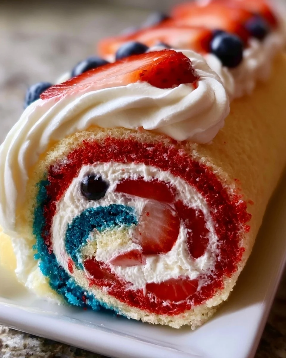 4th of July Cake Roll