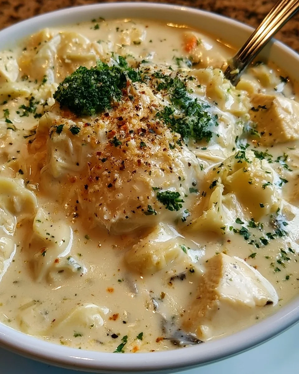 Creamy Chicken Alfredo Soup