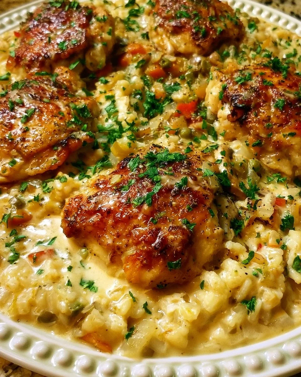 Creamy Chicken and Rice Skillet
