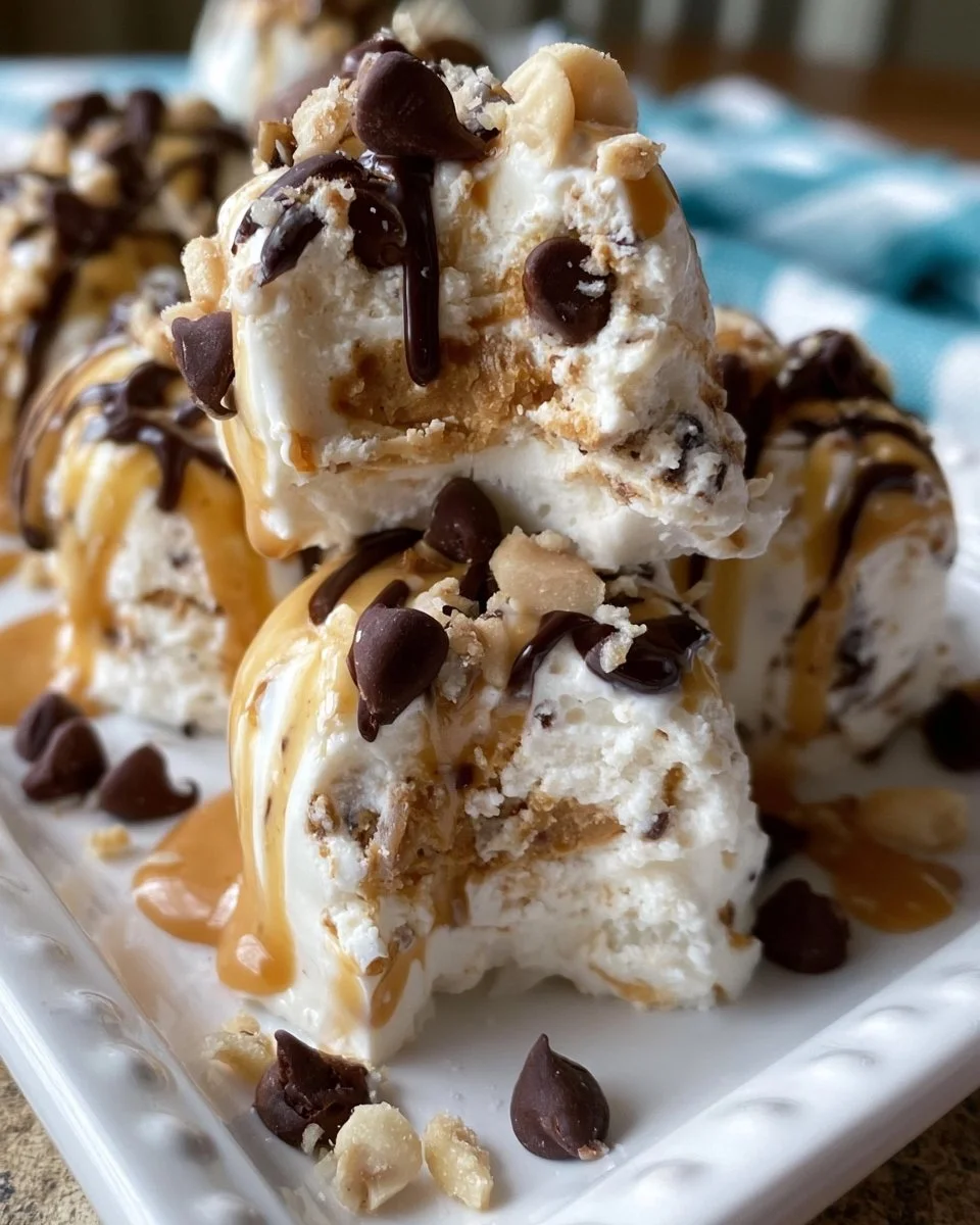 Frozen Greek Yogurt Peanut Butter Bites